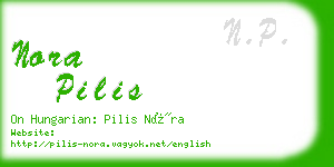 nora pilis business card